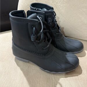 Sperry Kids Black Boots